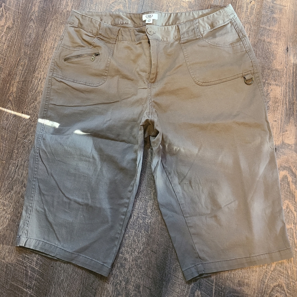 Cato plus size brown Bermuda Shorts Size 20 Women's - Picture 3 of 12